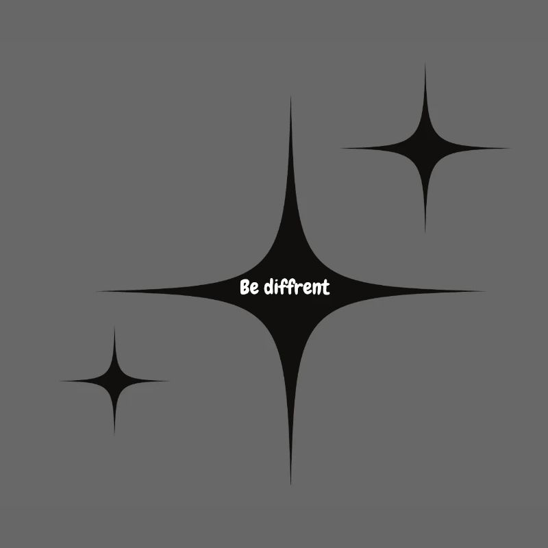 Graphique Be Different Starburst