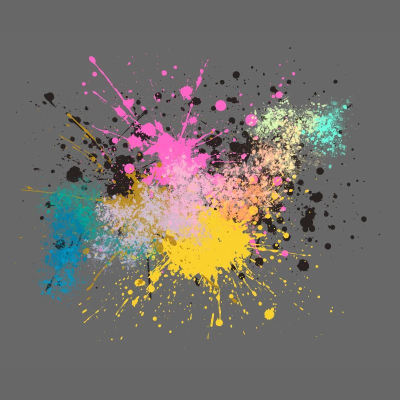 Farbenfrohe Farbspritz-Design