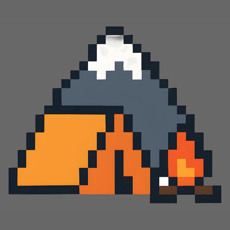 Nuit au clair de lune de Pixel Sleeping Fox