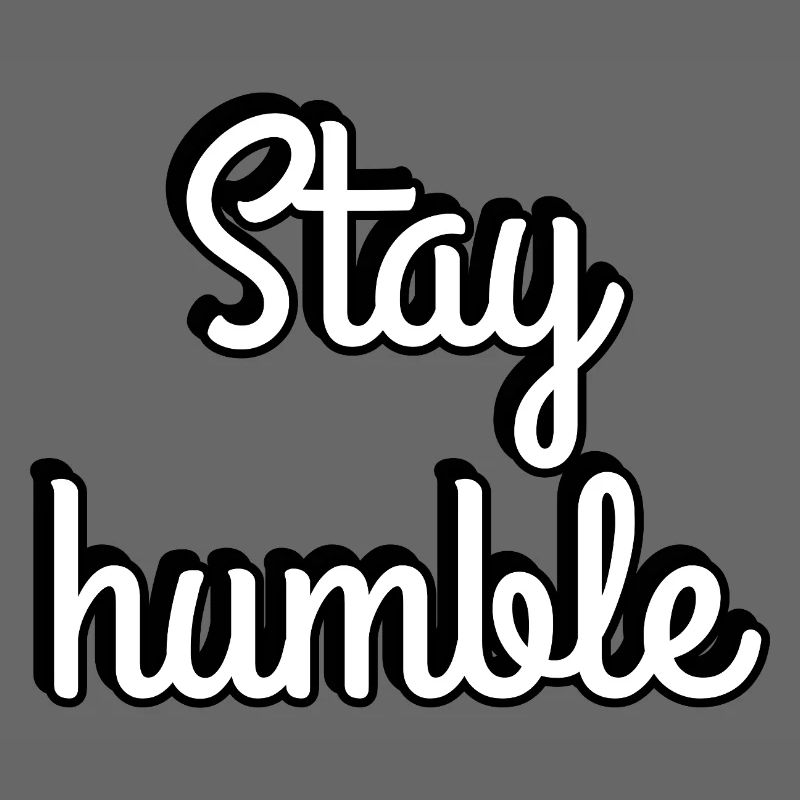 Typographie du script Stay Humble
