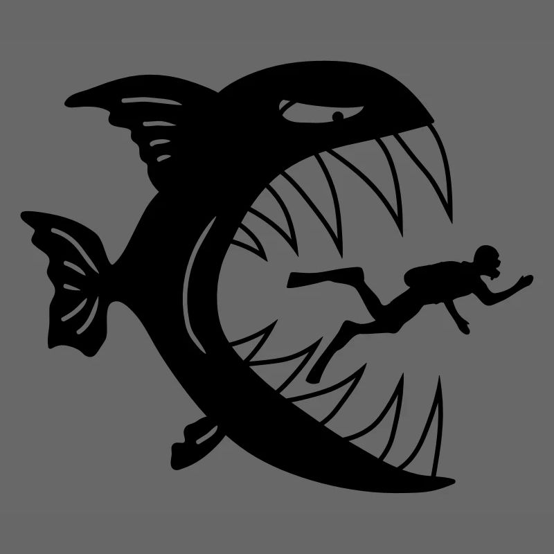 Monster Fish Eats Diver