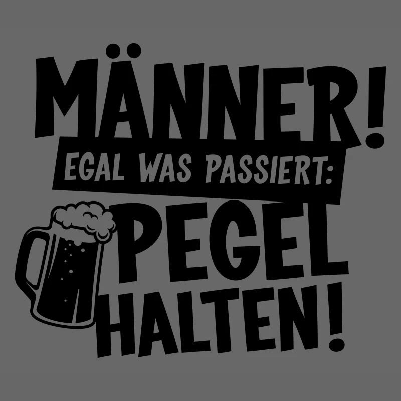 Männer Pegel halten Bier