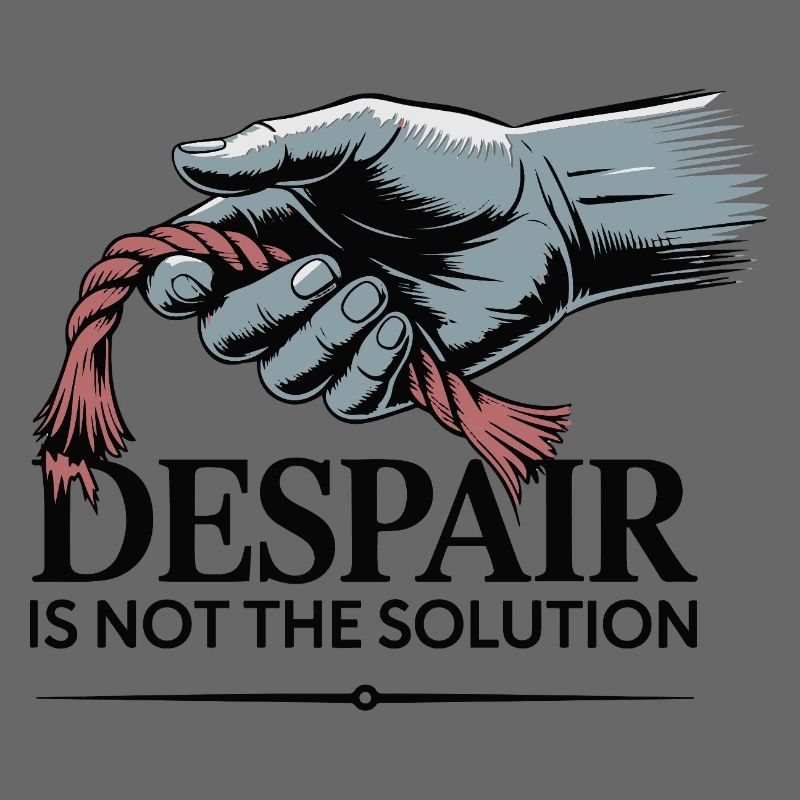 Resilient Hand Holding Frayed Rope