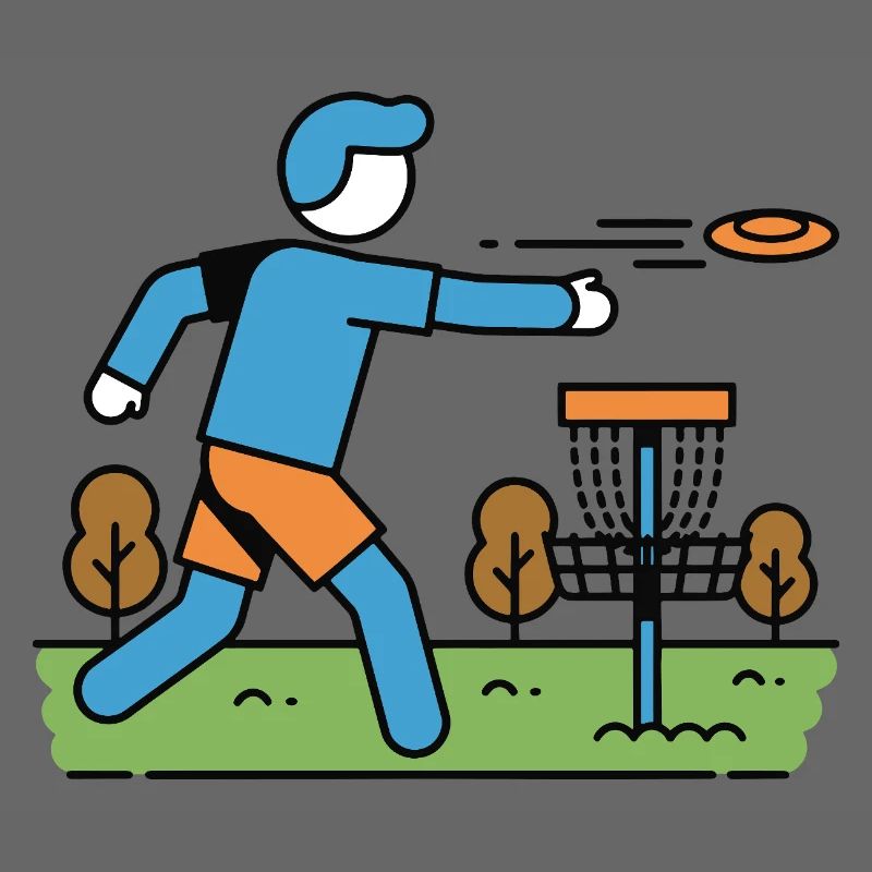 Disc Golf Flying Disc Golfer Disc Golf Basket