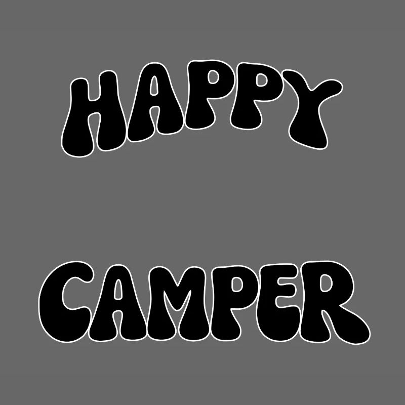 Lettrage de camping joyeux