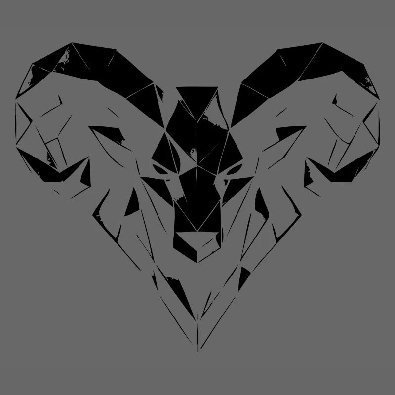 Geometric Ram – Strength & Courage