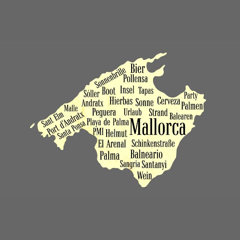 Mallorca Wordcloud Island Holidays Sun