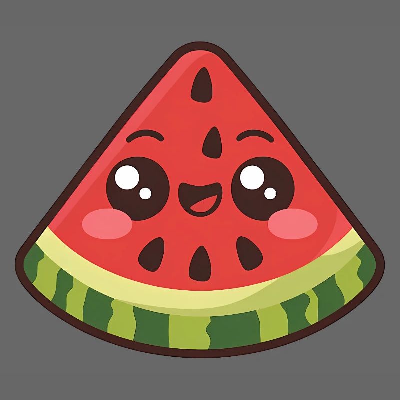Mignonne tranche de pastèque