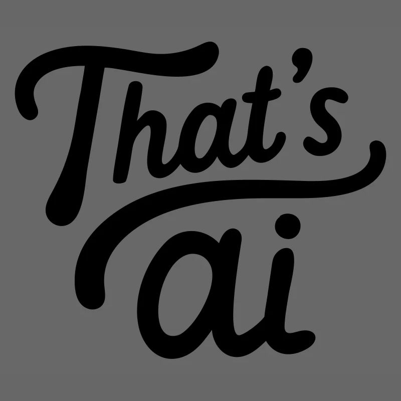 « C’est de l’IA » Typographie manuscrite