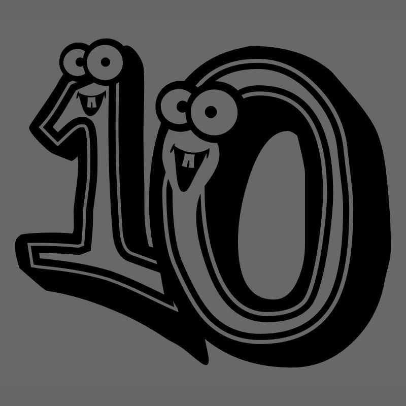 conception 3d du dessin animé comique 10-dix