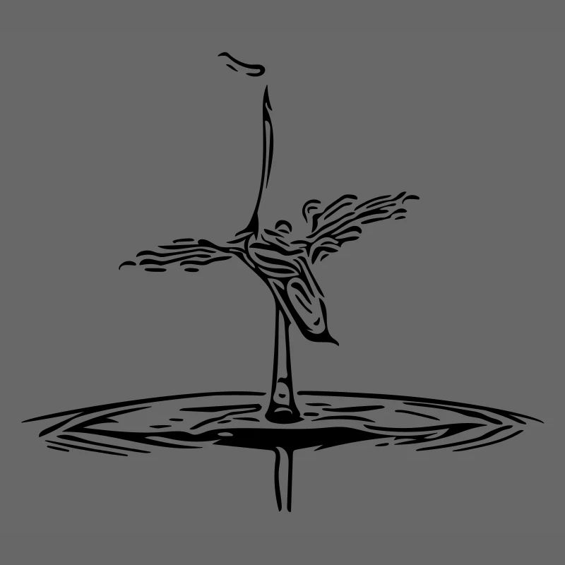 Heron bird silhouette