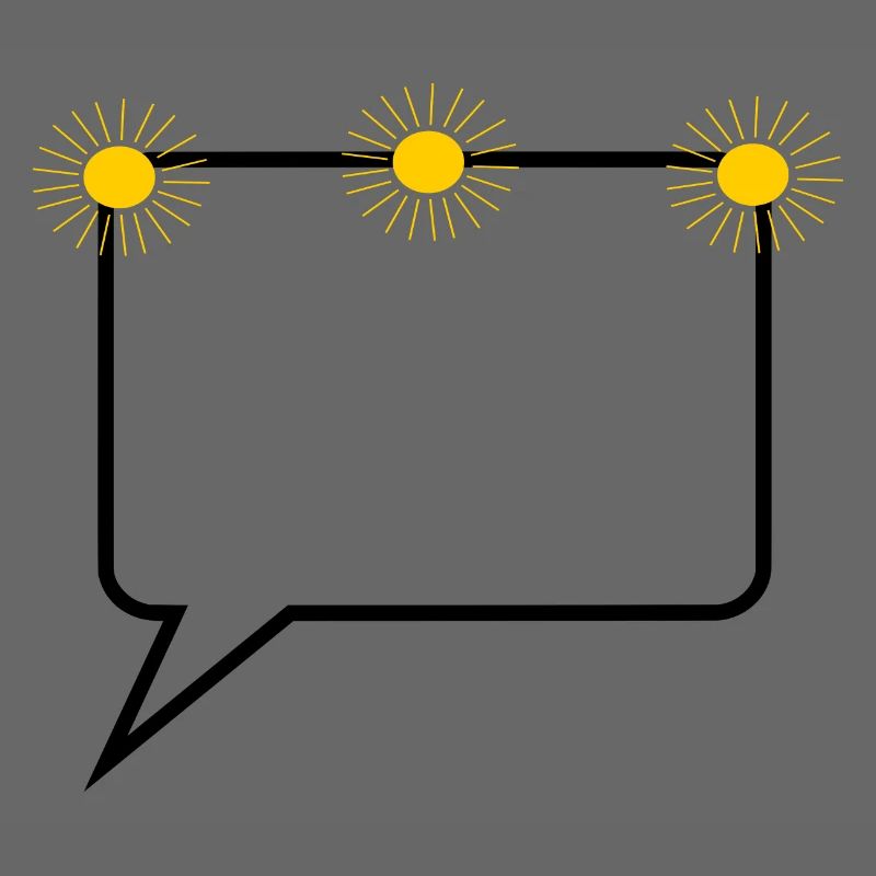 Conception de texte soleil bande dessinée bulle discours vous-même
