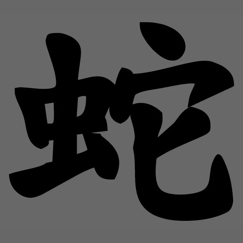 Image d’ombre de serpent en écriture chinoise