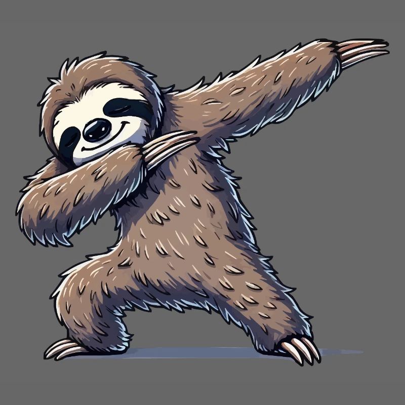 Faultier Dabbing