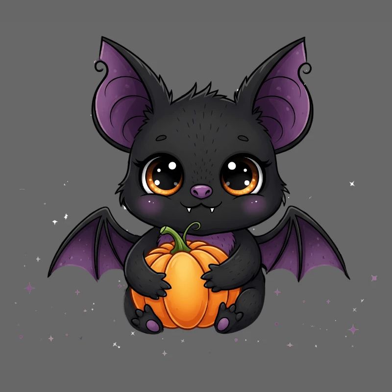 Dragon citrouille vampire mignon