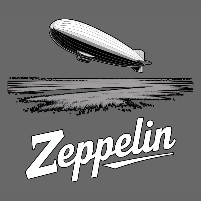 Dirigeable Zeppelin Rétro Vintage