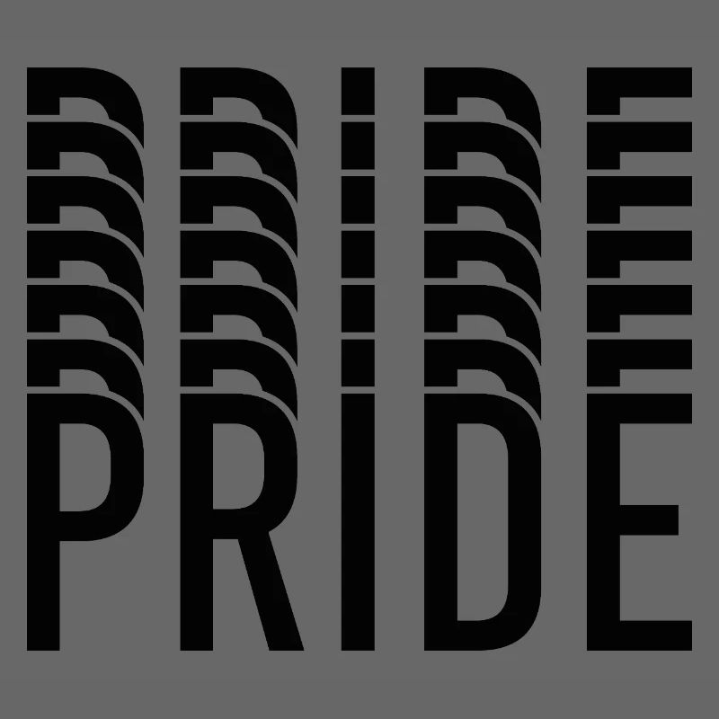 Pride Typography Contrast Pattern