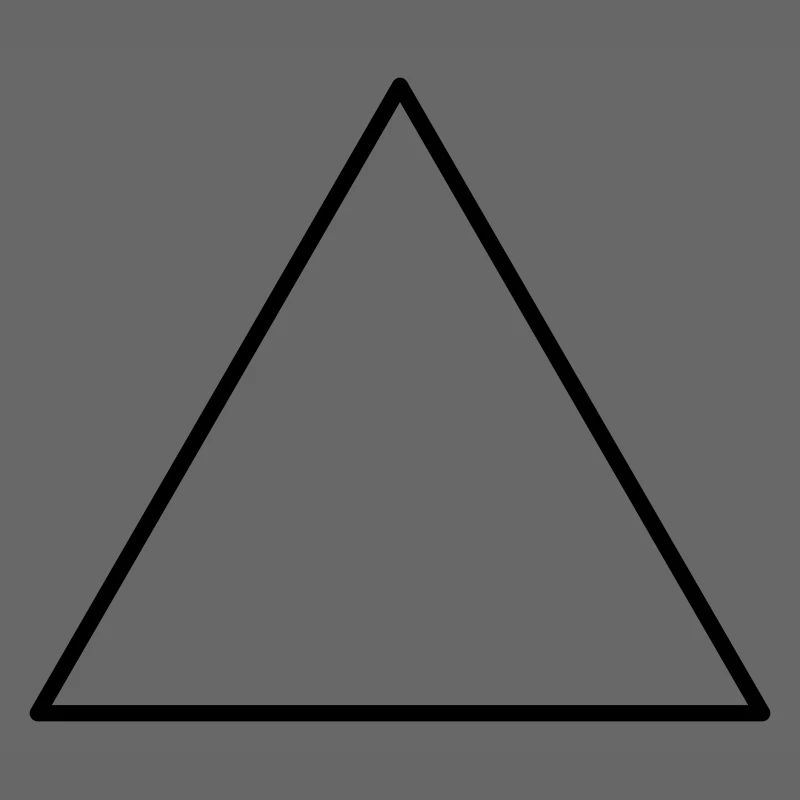 Triangle symbolique équilatéral