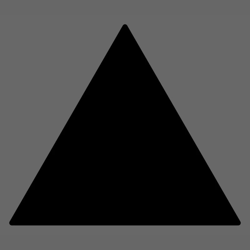 Triangle équilatéral de symbole noir