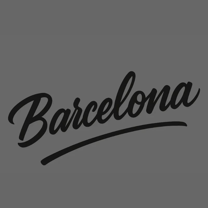 Barcelona Script with Arc Line