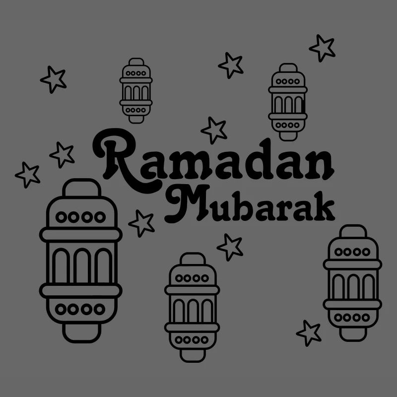 Ramadan Mubarak Lichter, Sternchen
