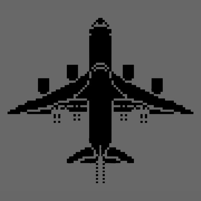 Flugzeug Pixel Art