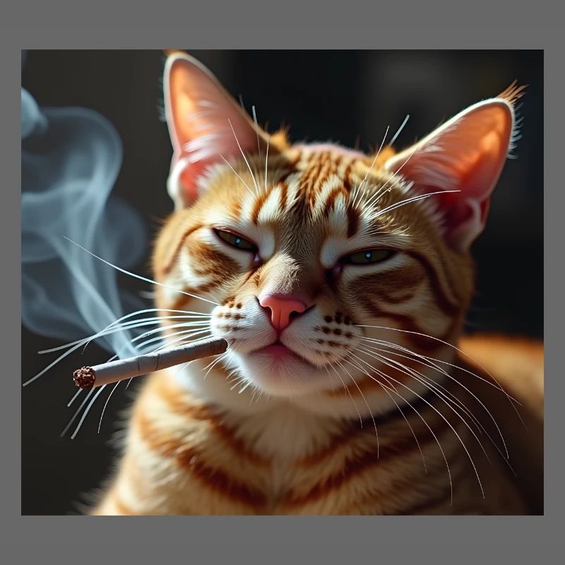 Fumer Chat Génération Z Mème Chat Fumer