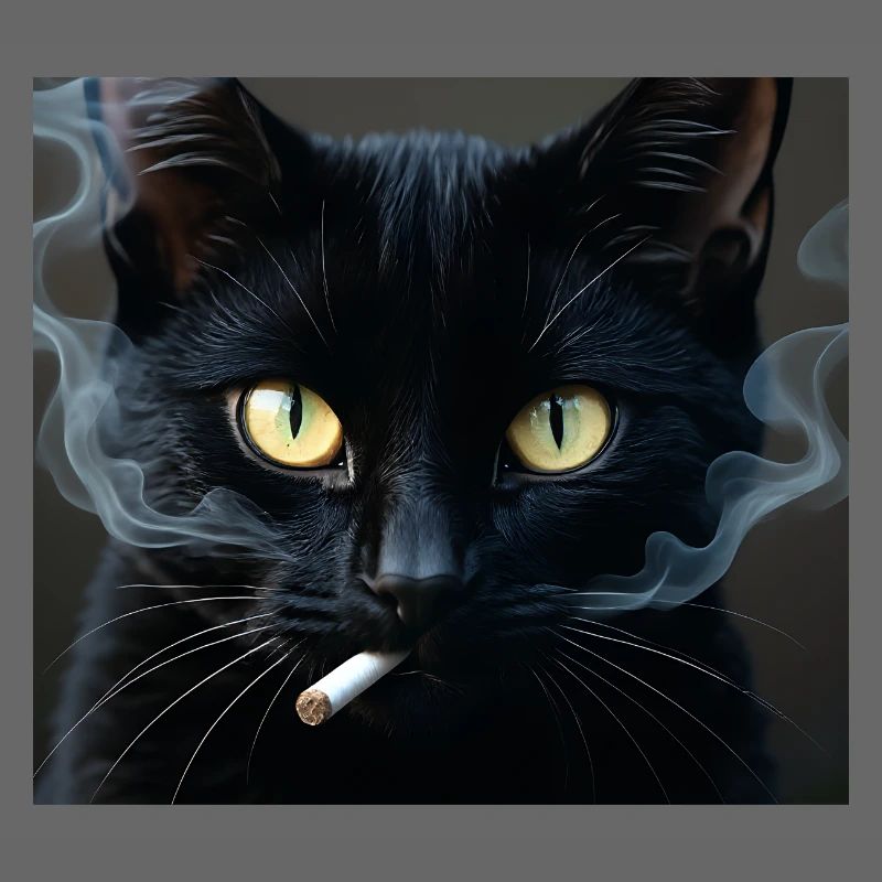 Fumer Chat Génération Z Mème Chat Fumer
