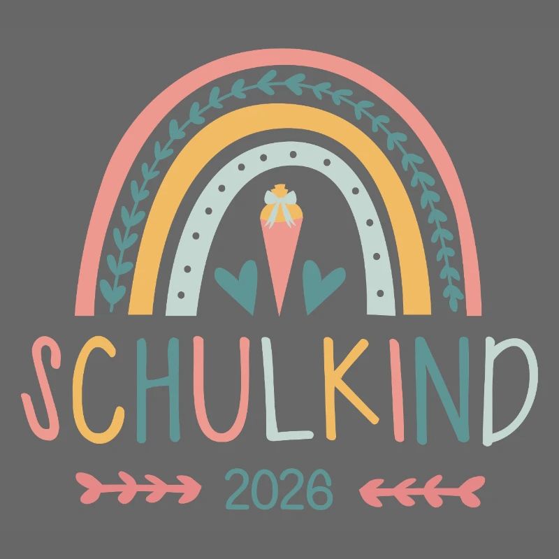 rainbow Regenbogen Schulkind 2026