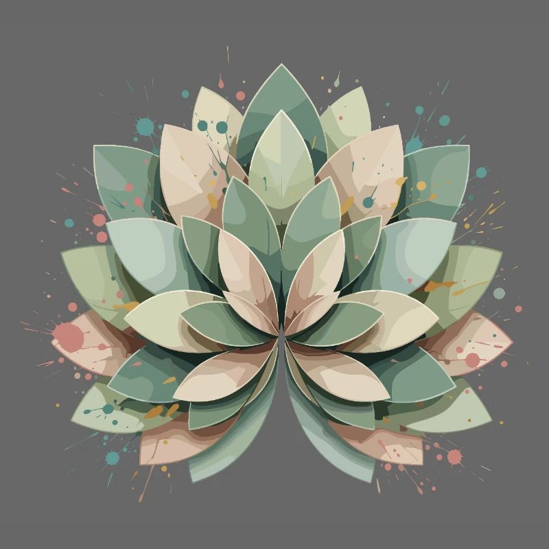 Pastel Succulent Rosette