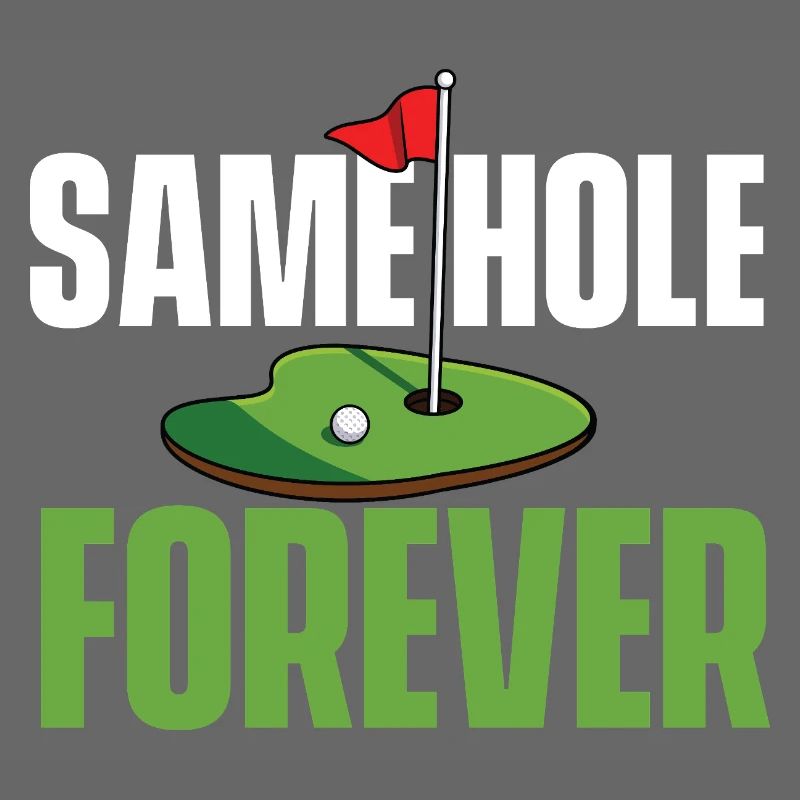 Same Hole Forever Funny Bachelor Party Golf