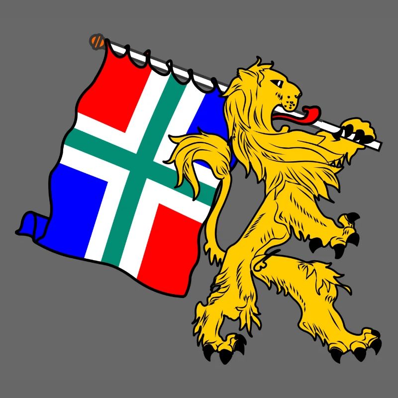 Lion avec drapeau Groningue