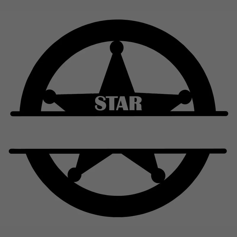 Étoile maréchal dans le monogramme du cercle