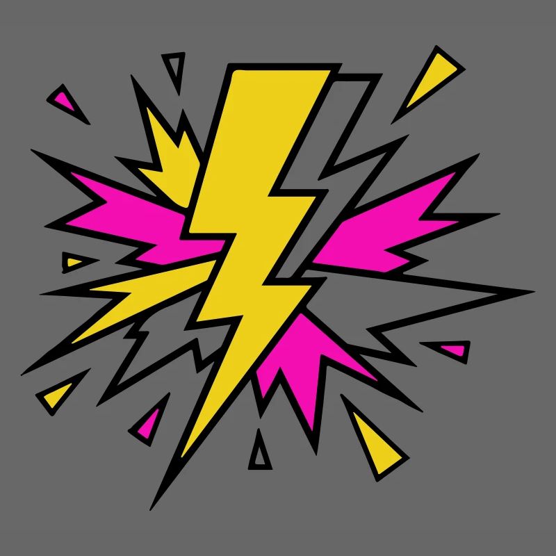 Explosion de néons à faisceau jaune