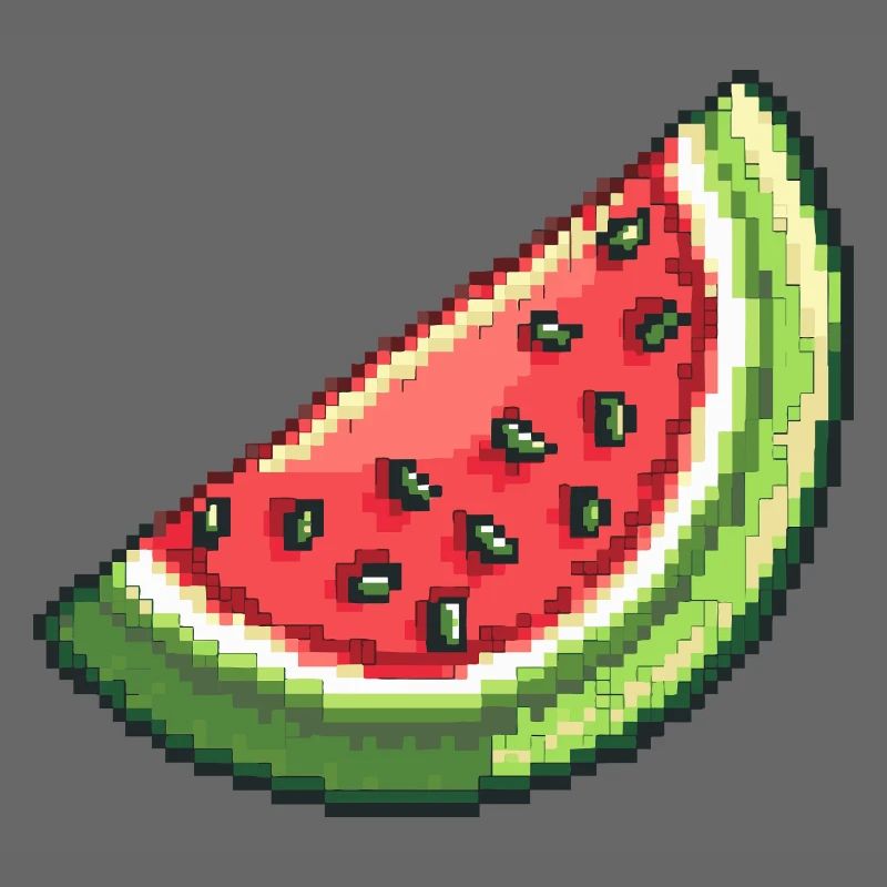 Pixel Watermelon Slice