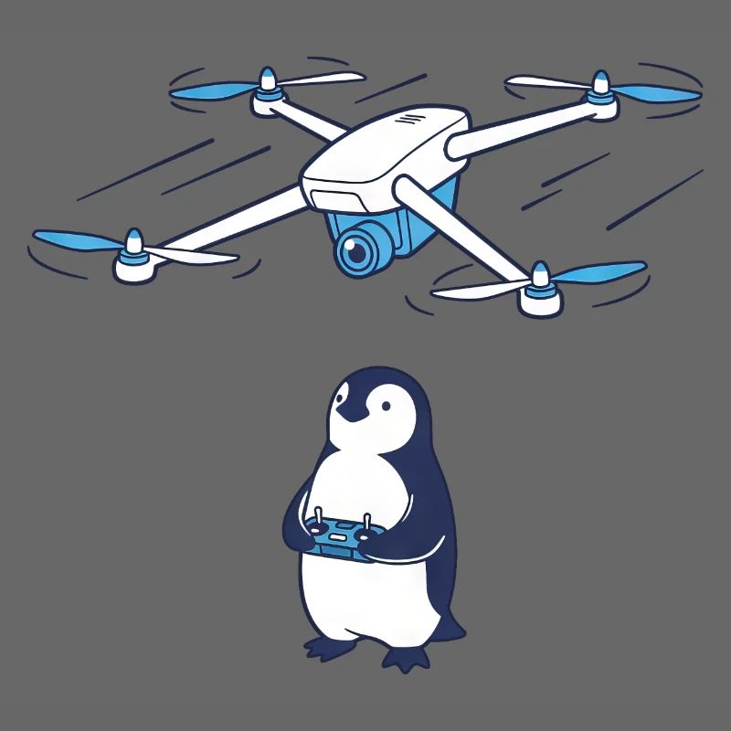 Drone and Penguin