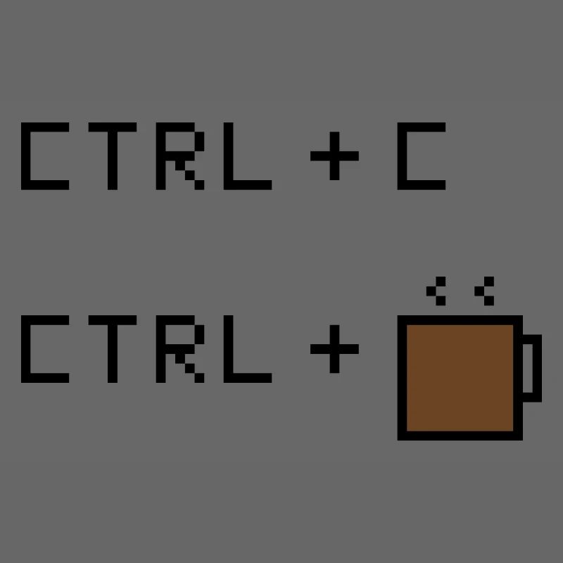CTRL+C Édition Café - Humour rétro de bureau