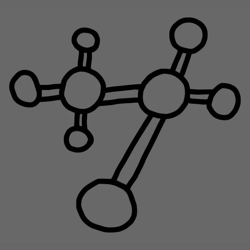 Molécule atomique / physique mécanique réseau atomique