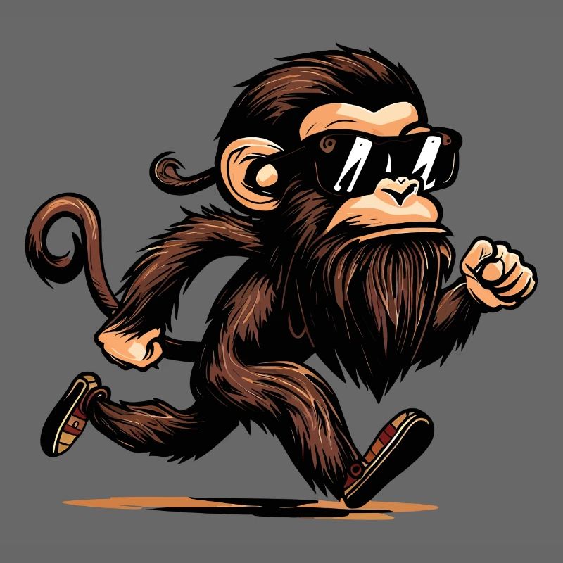 Singe en cours d’exécution