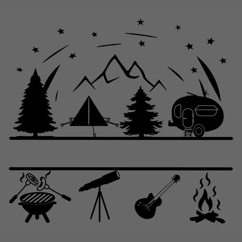 Bannière de vie de camping
