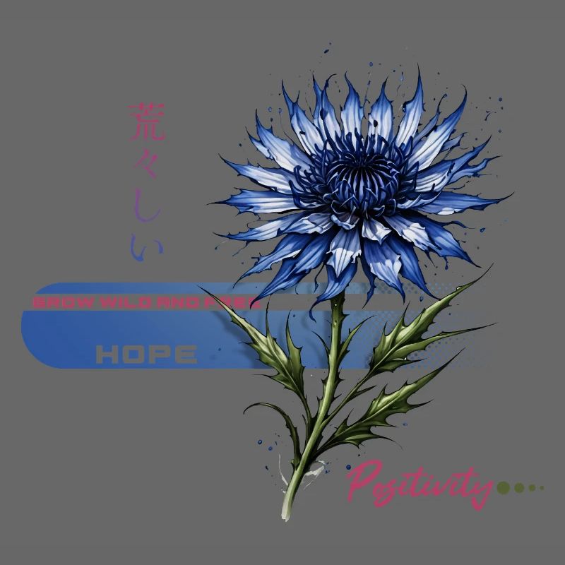 Blaue Blüte Hoffnung
