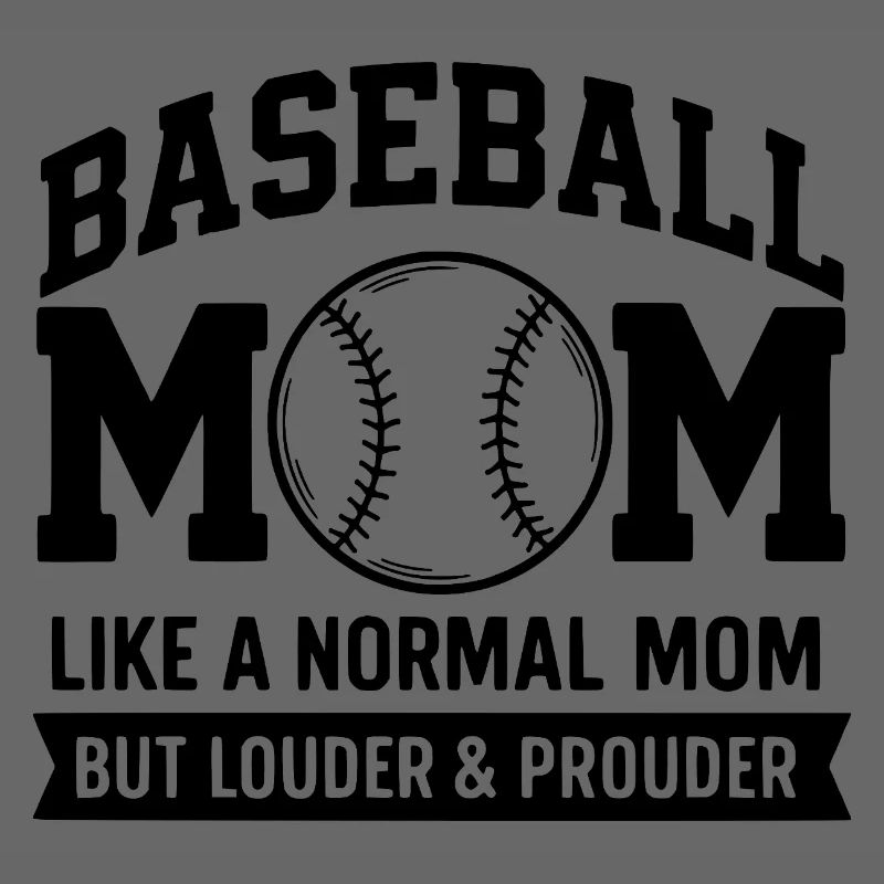 Stolze Baseball-Mutter Zitat Baseball-Mutter