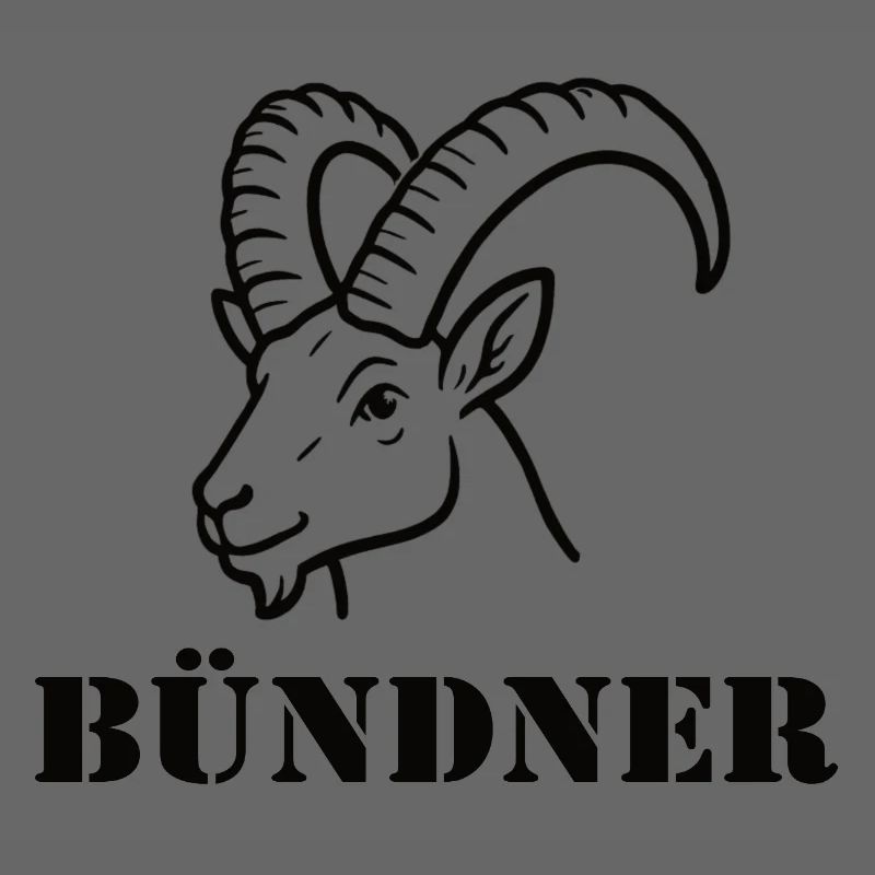 Graubünden Alpine Bock