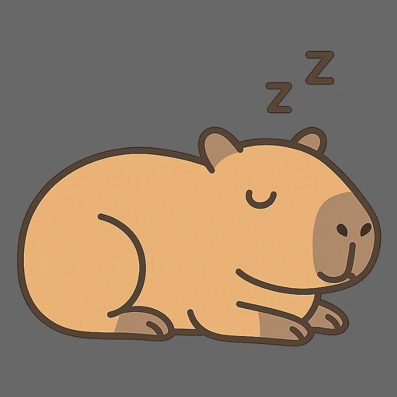 Capybara endormi