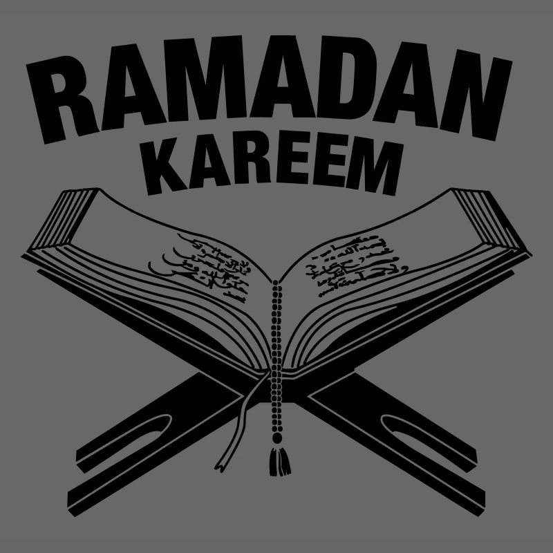 Coran avec le texte 'Ramadan' au-dessus