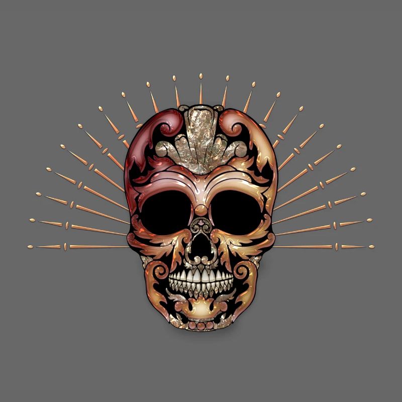 Elegant decorative skull
