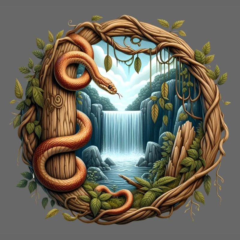 File d’attente devant la cascade