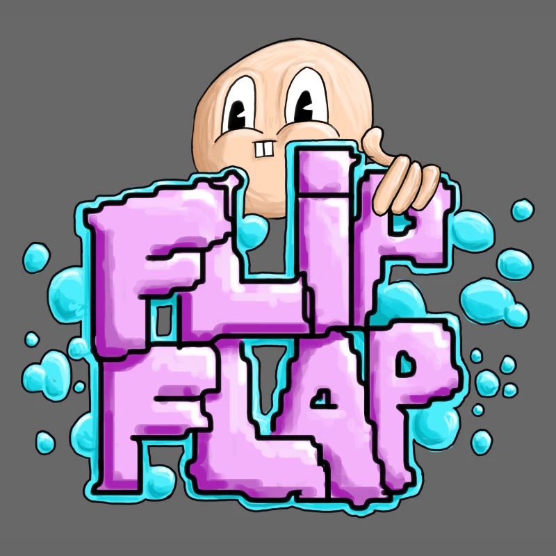 Spaßiger Graffiti-Bubble Flip
