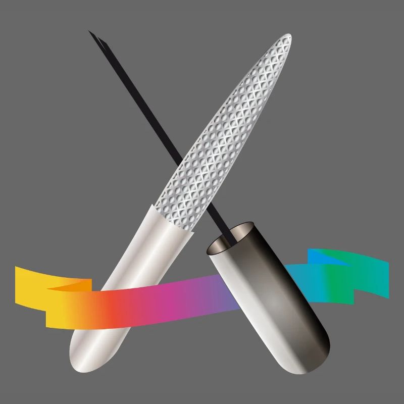 Outils de manucure avec illustration dégradée