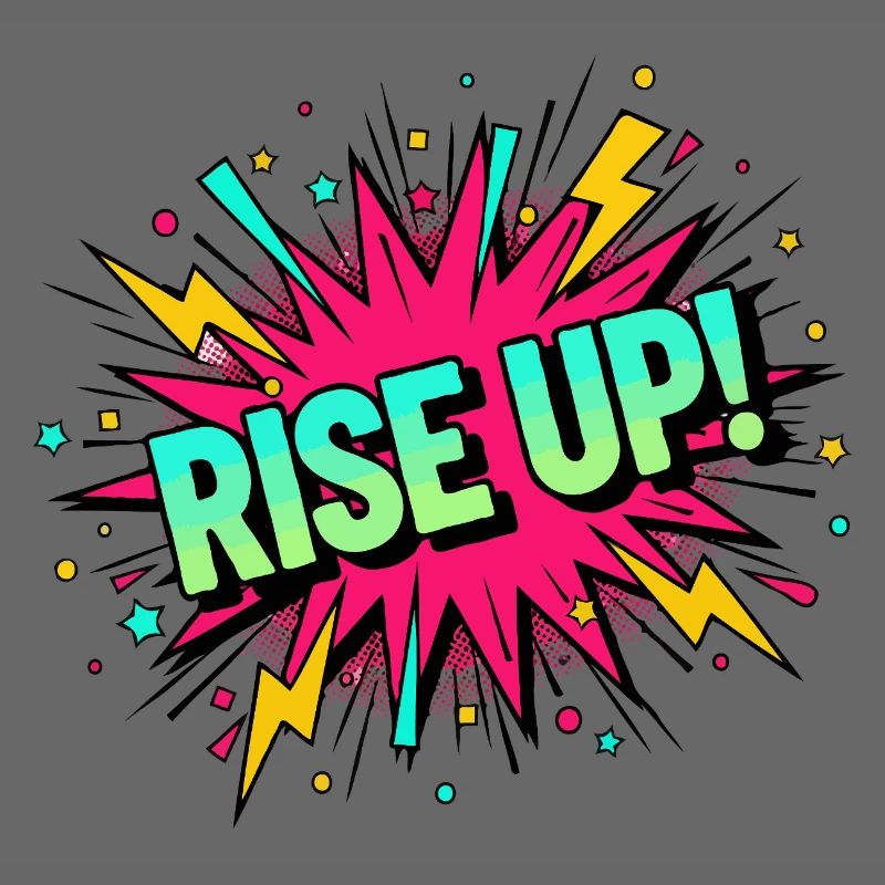 Rise Up Burst Bold Comic
